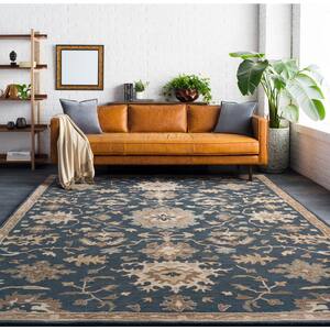 Gilgamesh Navy 10 ft. x 14 ft. Indoor Area Rug