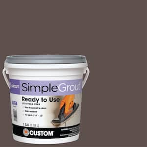 SimpleGrout #647 Brown Velvet 1 Gal. Pre-Mixed Grout