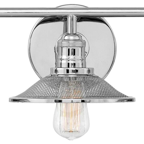 HINKLEY - RIGBY 27 in. 3-Lighs Polished Nickel Vanity Light