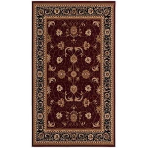 Majestic Red 2 ft. 3 in. x 8 ft. Traditional Runner Area Rug Transitional