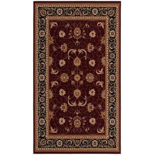 Rug Branch Majestic Red 2 ft. 8 in. x 20 ft. Traditional Runner Area Rug Transitional