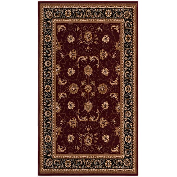 Rug Branch Majestic Red 2 ft. 8 in. x 8 ft. Traditional Runner Area Rug ...