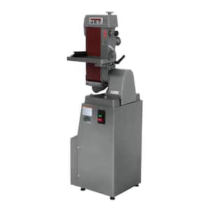 1.5 HP 6 in. x 48 in. Industrial Horizontal/Vertical Belt Finishing Sander with Closed Stand, 115/230-Volt J-4300A