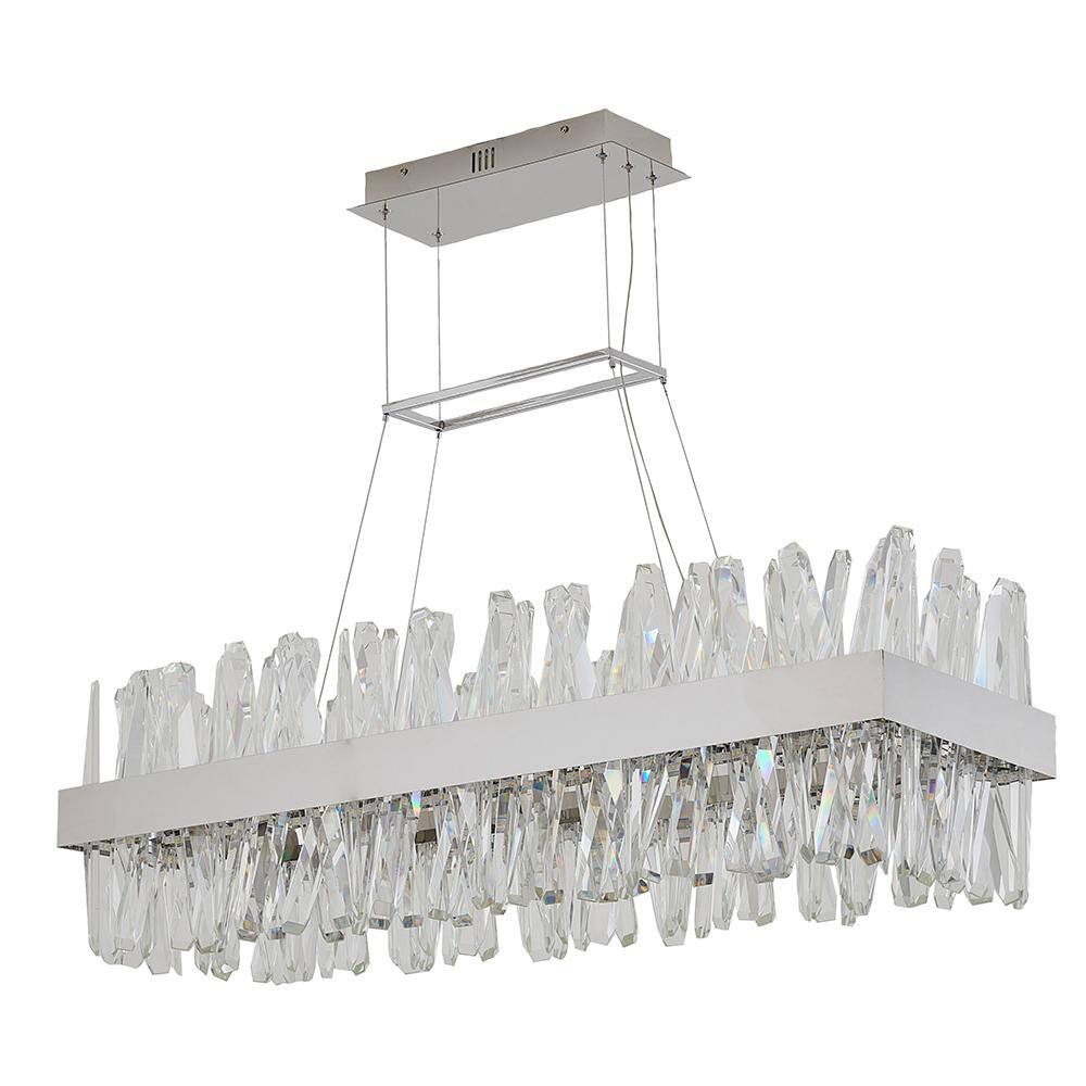 Achilles 70-Watt Integrated LED Chrome Chandelier