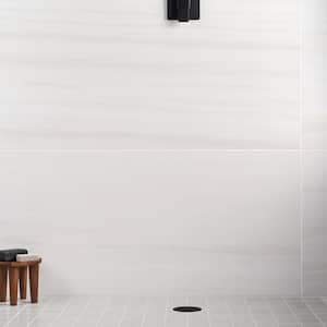 Terius Dolomite Warm White 23.54 in. x 47.24 in. Polished Marble Look Porcelain Tile (15.49 sq. ft./Case)