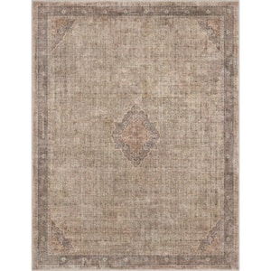 Beige Brown 9 ft. 10 in. x 13 ft. Asha Lilith Vintage Persian Oriental Area Rug