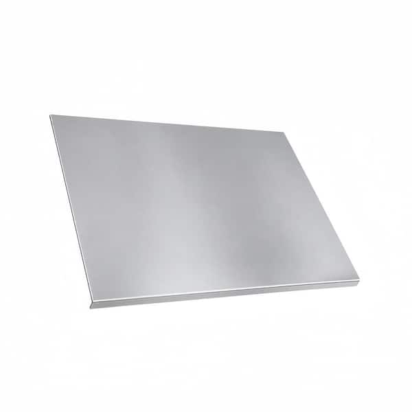 1-Piece 19.6 in. 304 Stainless Steel Cutting Board, Non-Slip and Dishwasher Safe, for Commercial and Home Use