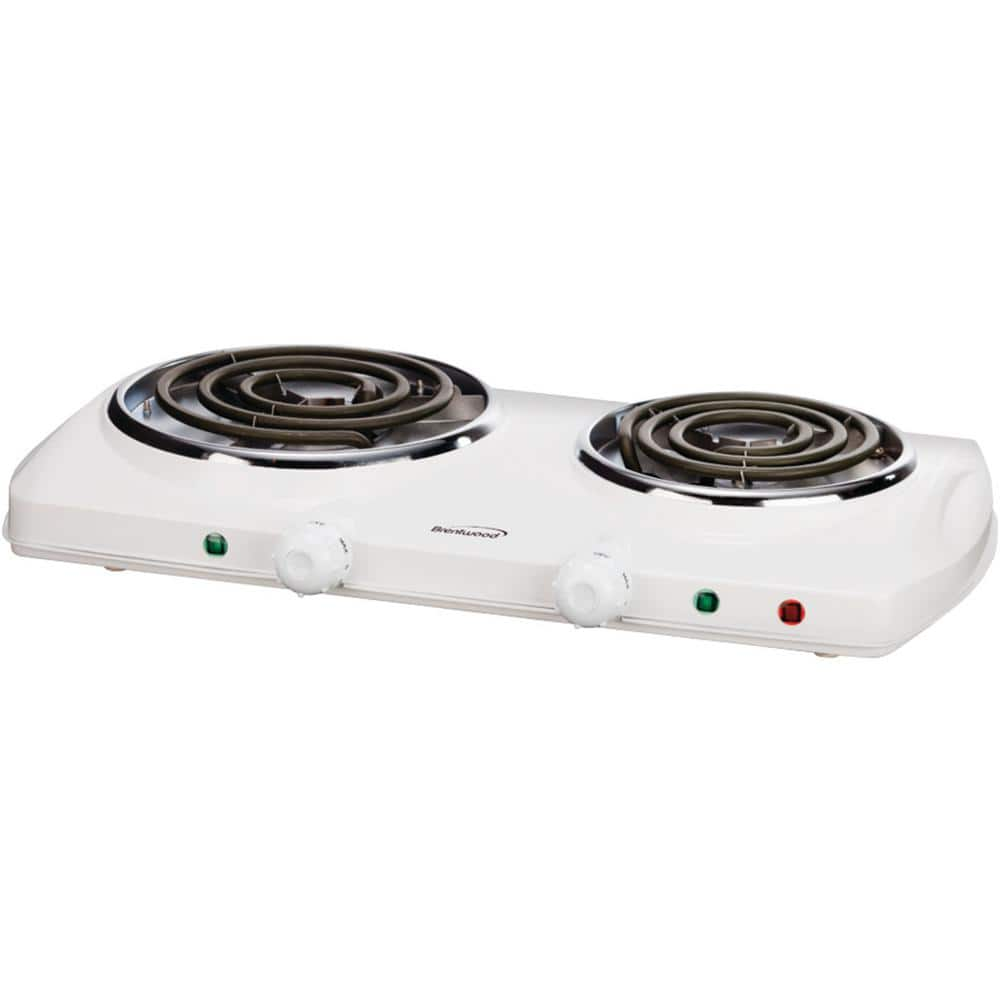 Brentwood Electric 1000W Single Hot Plate in Chrome Finish