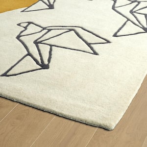 Origami Ivory 2 ft. x 3 ft. Area Rug