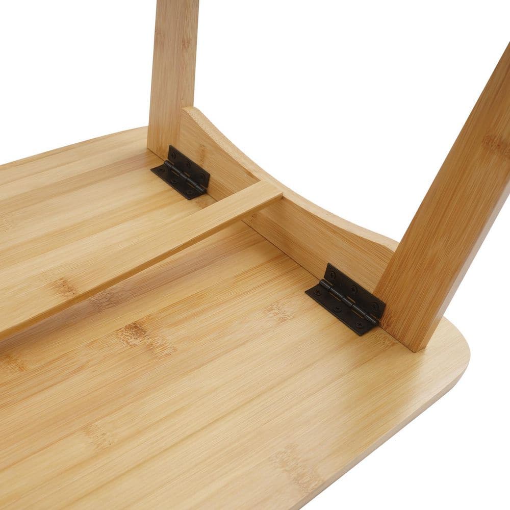 Detail of the folding frame structure of the coffee table.