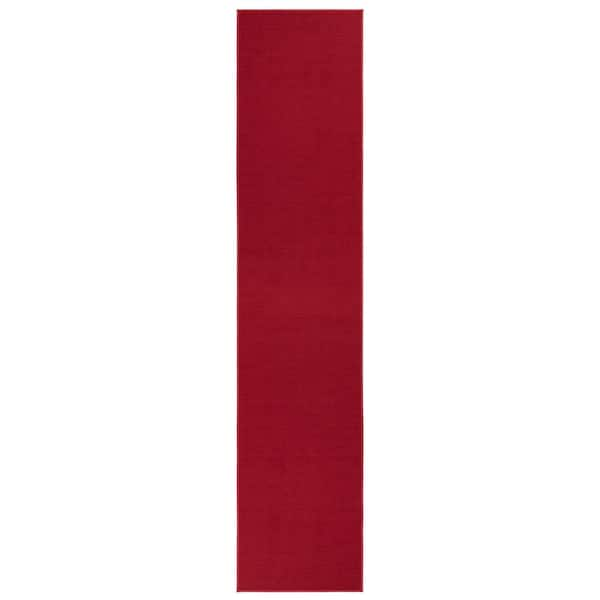 Waterproof Non-Slip Rubberback Solid Red Indoor/Outdoor Rug Ottomanson Rug Size: Runner 2' x 4