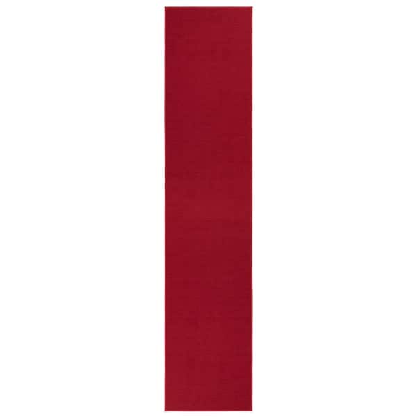 Waterproof Non-Slip Rubberback Solid Red Indoor/Outdoor Rug Ottomanson Rug Size: Runner 2' x 9