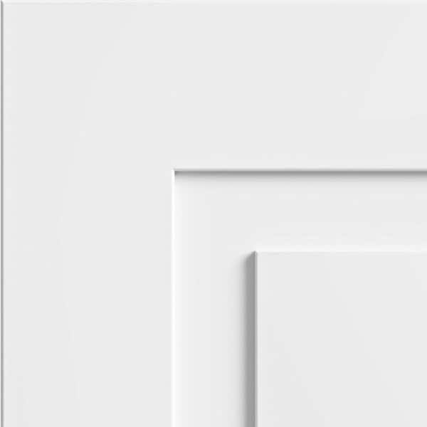 Home Decorators Collection Grayson 7.5 in. W x 0.75 in. D x 7.5 in. H Sample Door in Pacific White