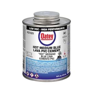 Oatey Blue Lava 8 oz. Medium Blue PVC Cement 321613 - The Home Depot