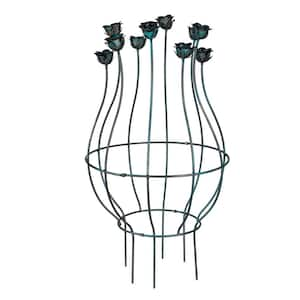 Evergreen Enterprises 29 in. Metal Decorative Planter Holder Trellis ...