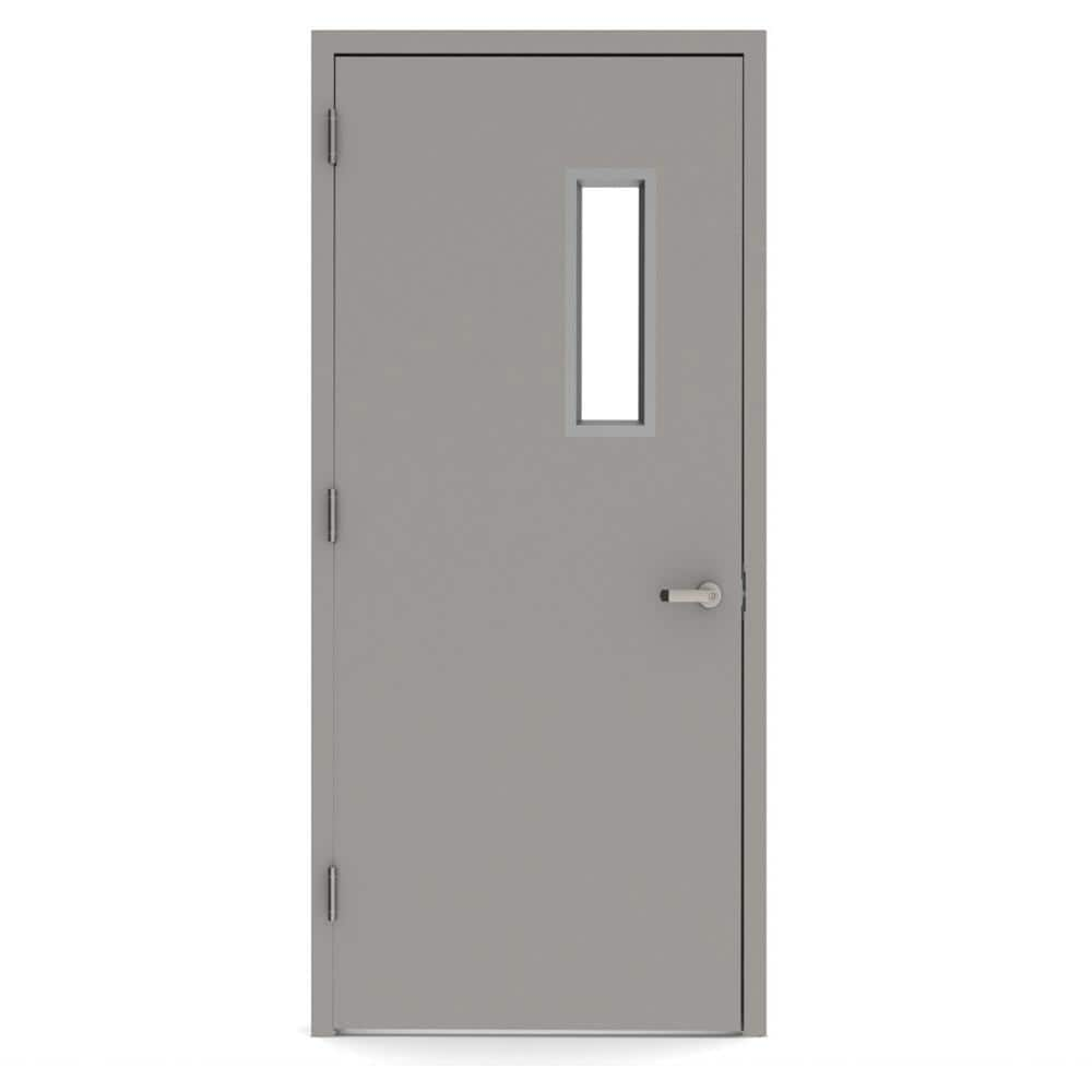 L.I.F Industries 36 in. x 80 in. Vision Lite 520 Right-Hand Steel ...