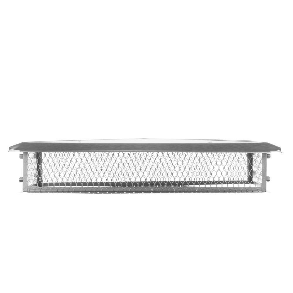 41" x 17" Silver Stainless Steel Chimney Cap