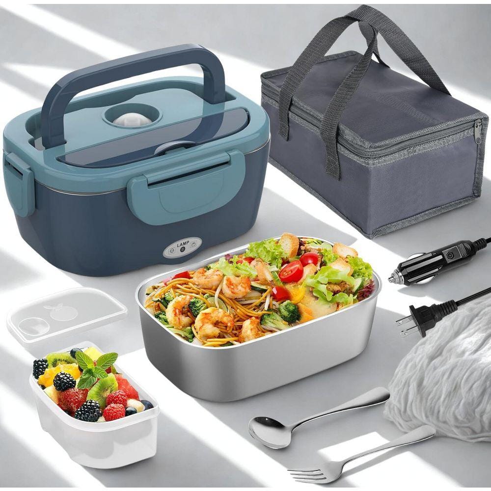 Lynzavix Portable Electric Food Warmer, 60-80W Heated Lunch Box