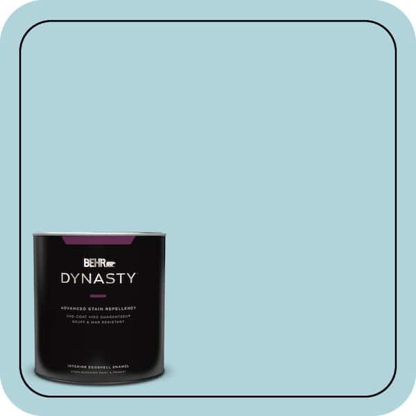 BEHR DYNASTY 1 qt. #520E-2 Tropical Breeze Eggshell Enamel Interior Stain-Blocking Paint & Primer