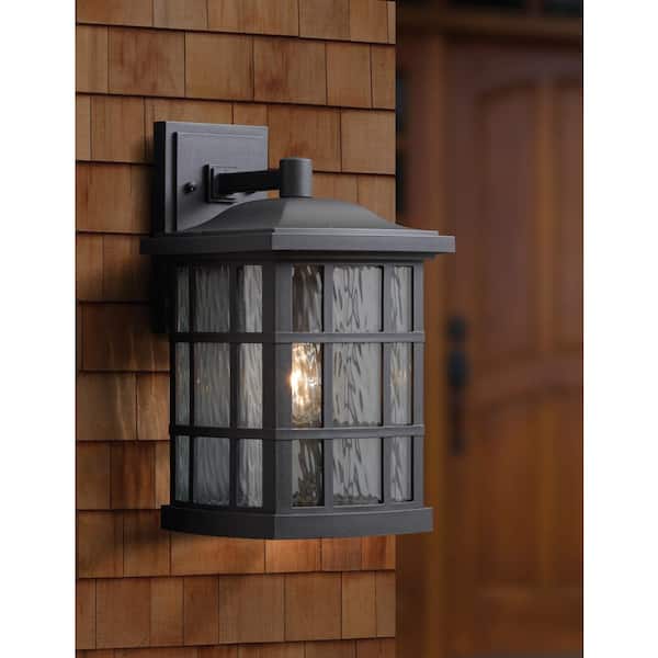 Stonington 1-Light Black Outdoor Wall Lantern Sconce