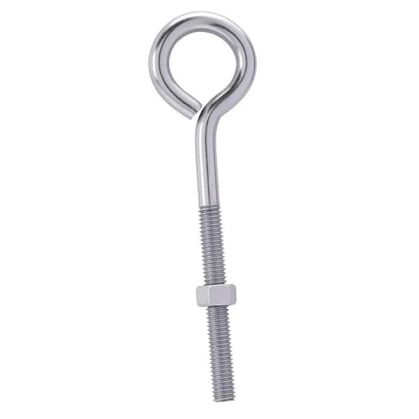Everbilt 1/4 in. x 4 in. Stainless Steel Eye Bolt with Nut