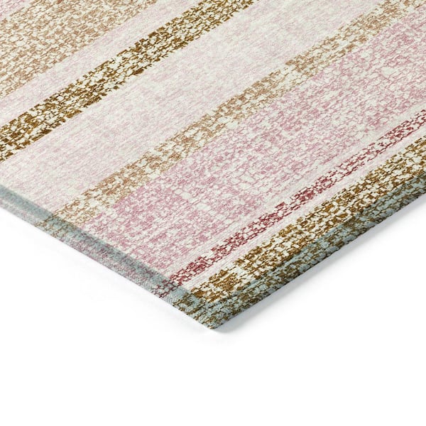 Chantille Machine Washable Indoor/Outdoor Abstract ACN2122 Pink 5 ft. x 7 ft. 6 in. Area Rug