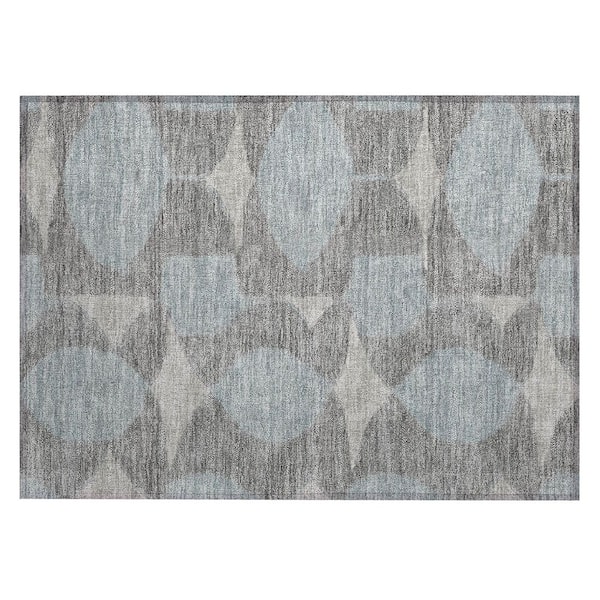Chantille Machine Washable Indoor/Outdoor Abstract ACN3060 Gray 2 ft. x 3 ft. Accent Rug