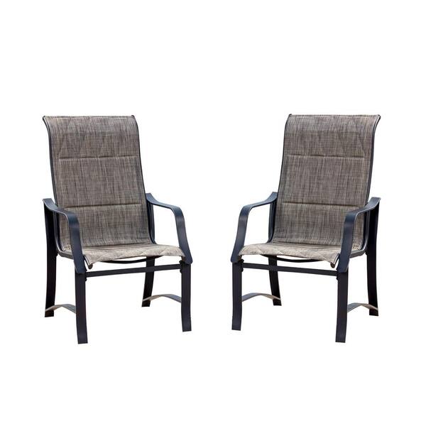 Reviews For Patio Festival Sling Outdoor Dining Chair In Gray 2 Pack Pg 1 The Home Depot - Home Depot Sling Patio Sets