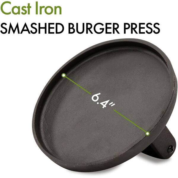 New Smashed Burger Grill Press Cast Iron Heavy Duty Weight CISB-111