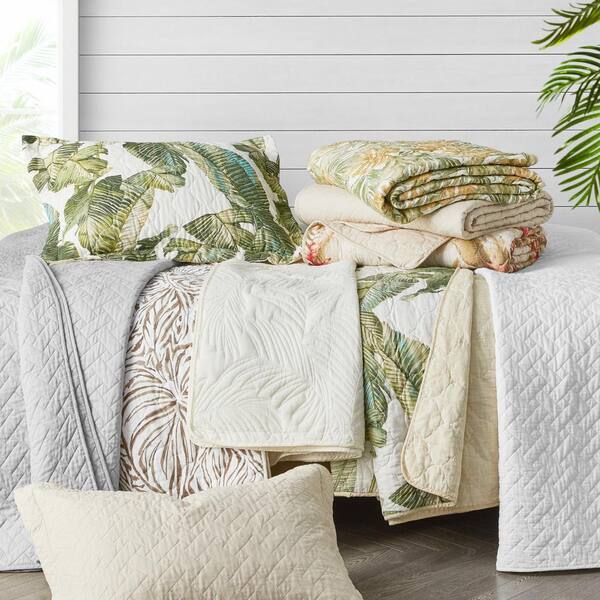 Tommy Bahama Turtle Cove 2-Piece Blue Paisley Cotton Twin Quilt