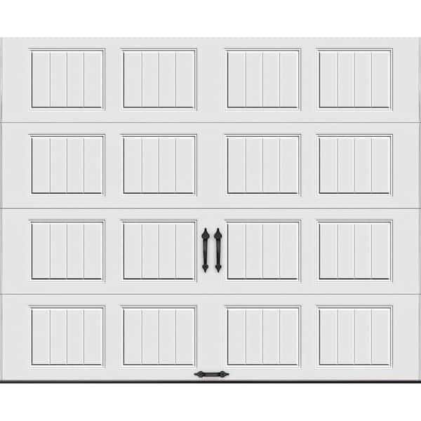 Clopay Gallery Steel Short Panel 9 ft x 7 ft Insulated 18.4 R-Value  White Garage Door without Windows