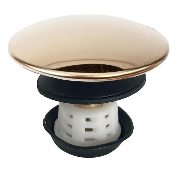 TubSTRAIN Hair Catcher Stopper in Polished Brass