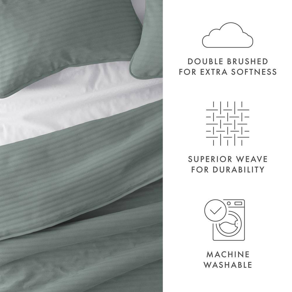 Eucalyptus Twin Microfiber Reversible Quilt Set