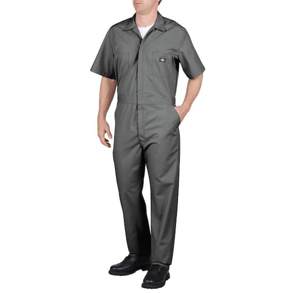 Dickies Men's Large Gray Short Sleeve Coverall