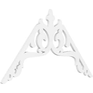 1 in. x 48 in. x 28 in. (14/12) Pitch Amber Gable Pediment Architectural Grade PVC Moulding