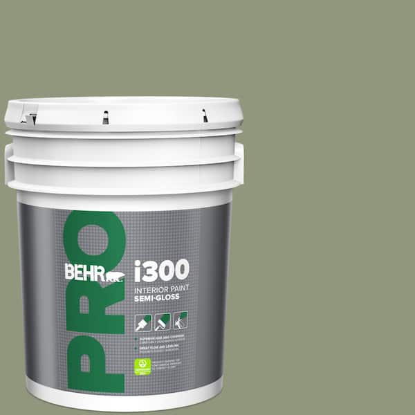 BEHR PRO 5 gal. #ECC-63-1 Autumn Sage Semi-Gloss Interior Paint