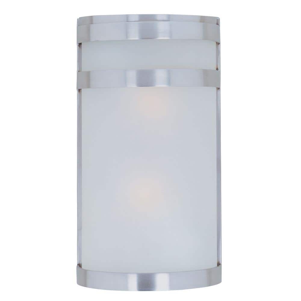 Arc 2-Light Stainless Steel Outdoor Wall Lantern Sconce price history on PriceWatchPro