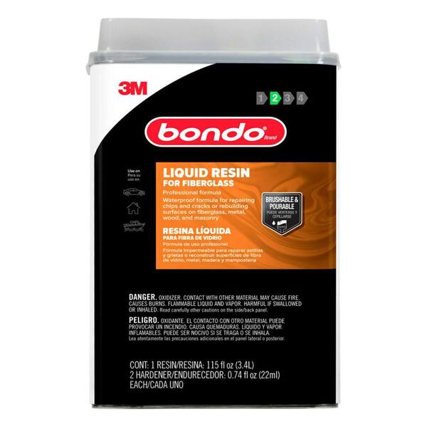 3M Bondo 29 oz. Fiberglass Resin PN0402 The Home Depot