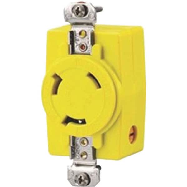 Hubbell HBL328DCR 30A 28V DC Locking Receptacle