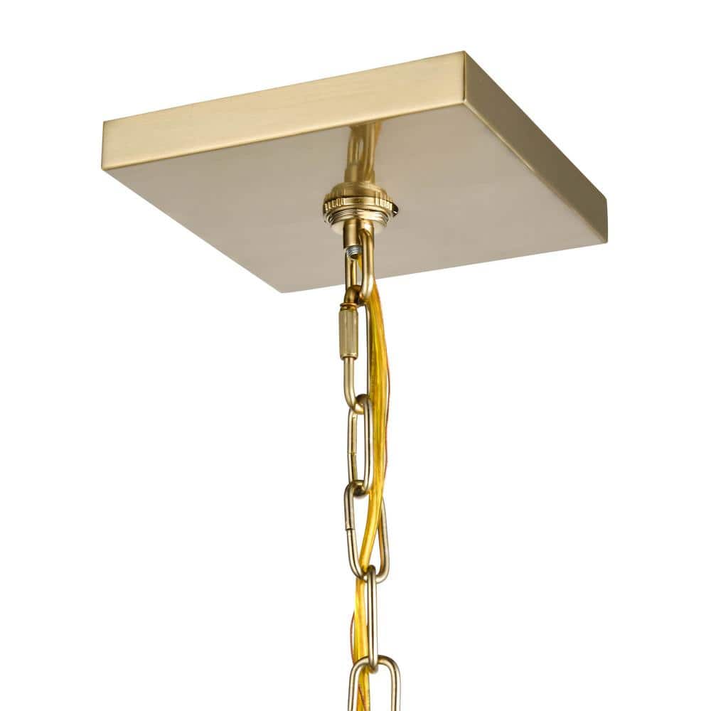 Ritner Modern Gold 4-Light 12" Indoor/Outdoor Pendant