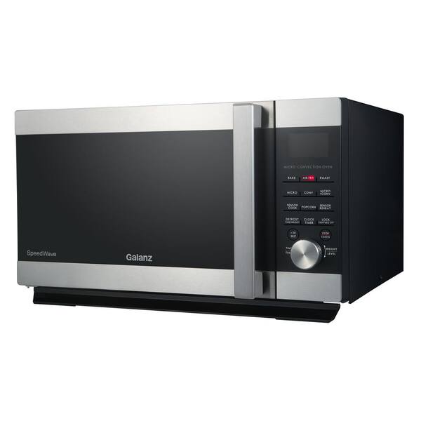 Black/Silver for sale online Galanz GSWWD09S1A09A 0.9 cu ft Air Fry Countertop Microwave 
