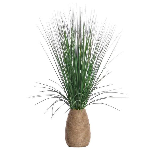 VINTAGE HOME 22 in. Artificial x 22 in. Artificial x 29 in. Artificial Tall Grass with Twigs in Hemp Rope Container