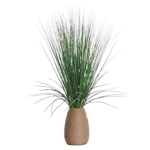 22 in. Artificial x 22 in. Artificial x 29 in. Artificial Tall Grass with Twigs in Hemp Rope Container