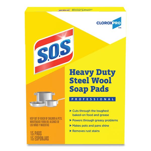 S.O.S Heavy-Duty Steel Wool Soap Pad (180-Count)