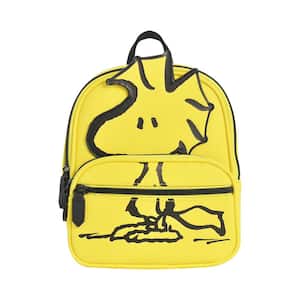Woodstock Full Pose Applique 9.5 in. Black/Yellow Mini Backpack