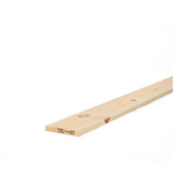 Unbranded 1 in. x 6 in. x 8 ft. Premium Kiln-Dried Square Edge Whitewood Common Board