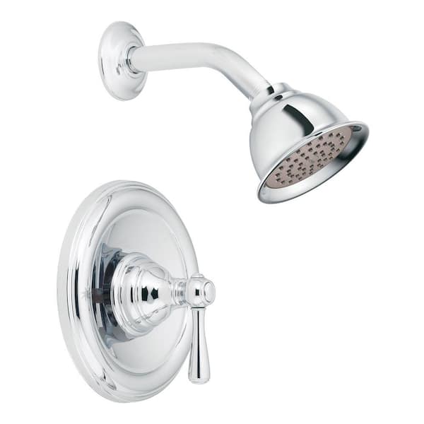 MOEN Kingsley Posi-Temp Single-Handle 1-Spray Shower Faucet Trim Kit in Chrome (Valve Not Included)