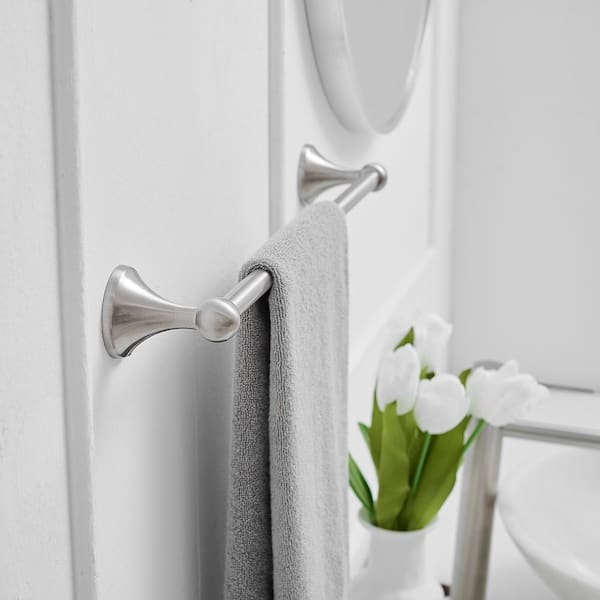 Buy Bathroom Robe and Towel Hook Rack in Brushed Nickel