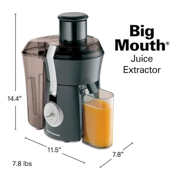 Hamilton Beach - Big Mouth 825 W 20 oz. Grey Juice Extractor