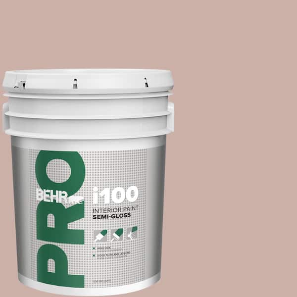 BEHR PRO 5 gal. #HDC-CT-07A Vintage Tea Rose Semi-Gloss Interior Paint